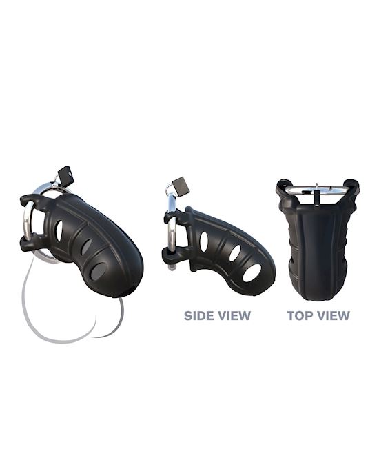 Fantasy C-ringz Hardcore Silicone Chastity Cage | Waterproof, Adjustable & Body-Safe