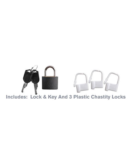 Fantasy C-ringz Hardcore Silicone Chastity Cage | Waterproof, Adjustable & Body-Safe