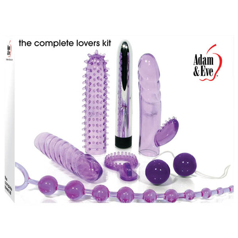 Adam & Eve The Complete Lovers Kit – 7 Piece Purple Couples Set