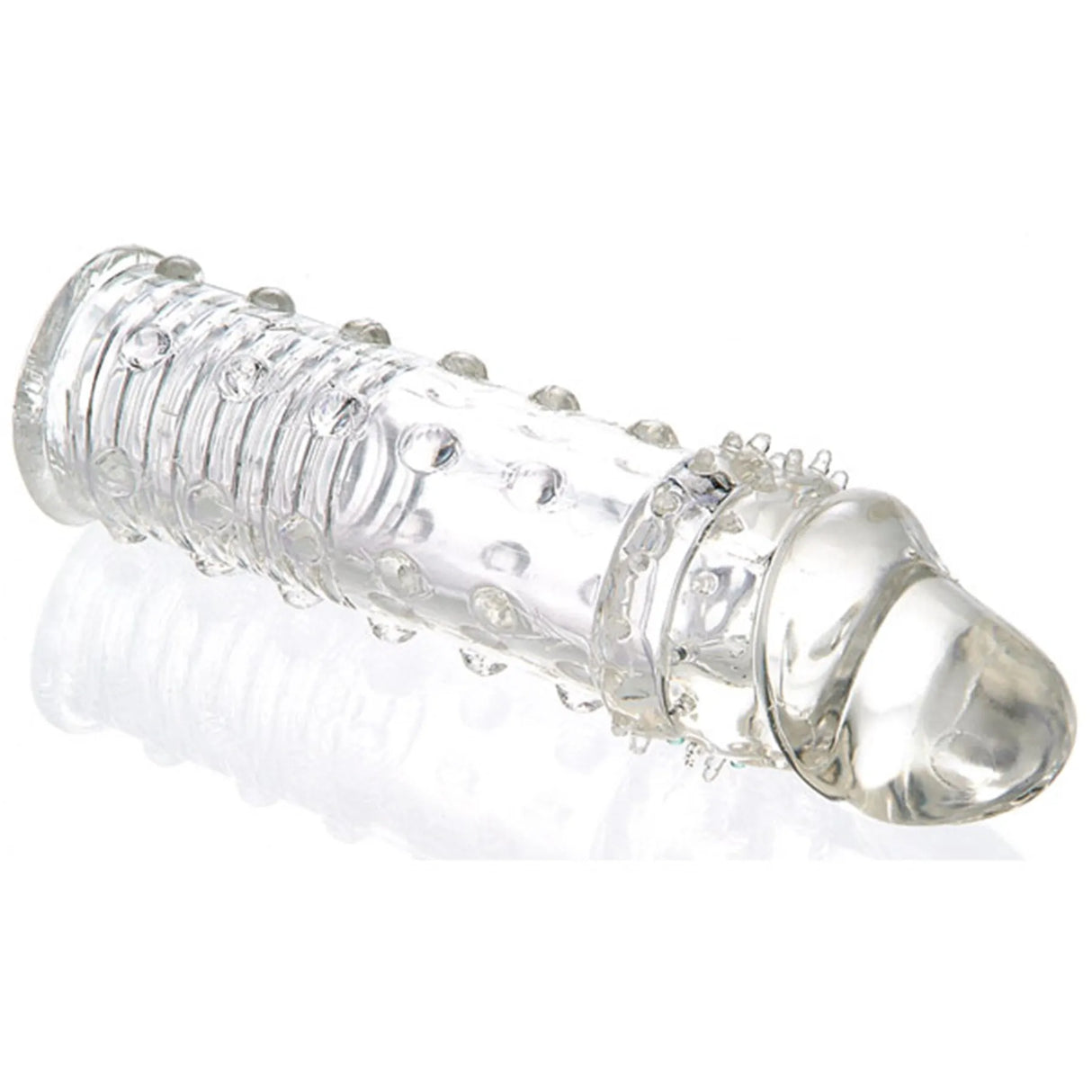 Adam & Eve Clear Penis Sleeve Extension - Stretchy & Comfortable