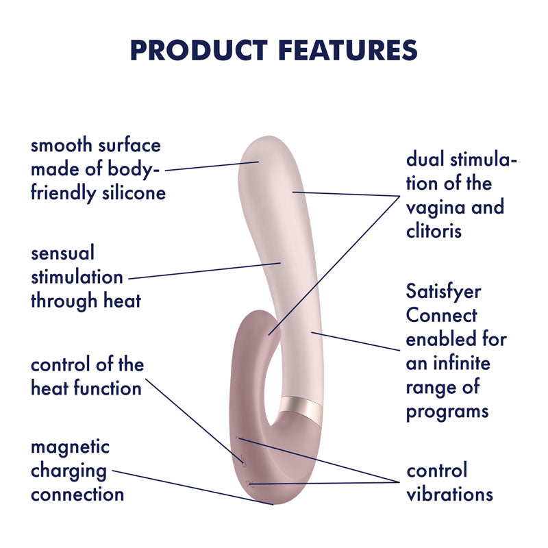 Satisfyer Heat Wave Muave | App Controlled | Heating Function | G-spot & Clit Stimulation