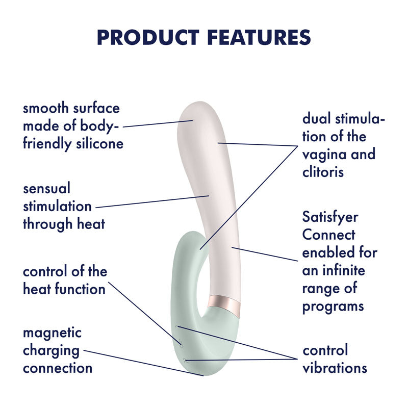 Satisfyer Heat Wave Mint | App Controlled |Heating Function | G-spot & Clit Stimulation