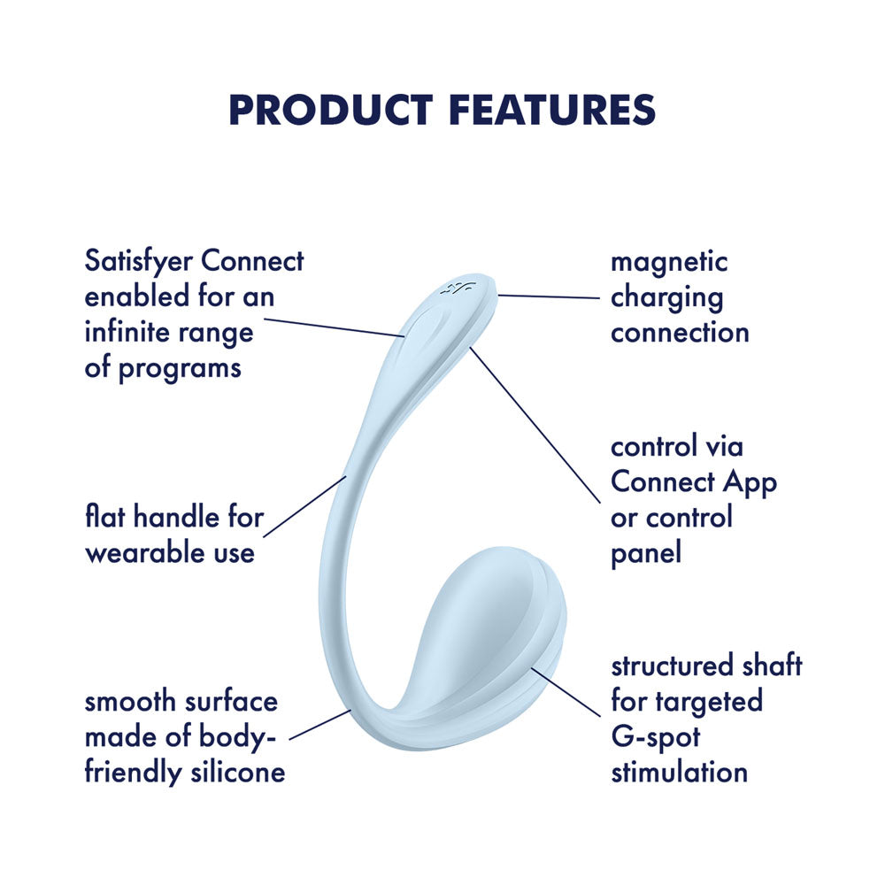 Satisfyer Smooth Petal – App-Controlled Wearable Vibrator