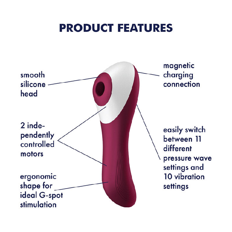 Satisfyer Dual Crush | Air Pulse + Vibration + G-Spot Stimulator | Dual Motors