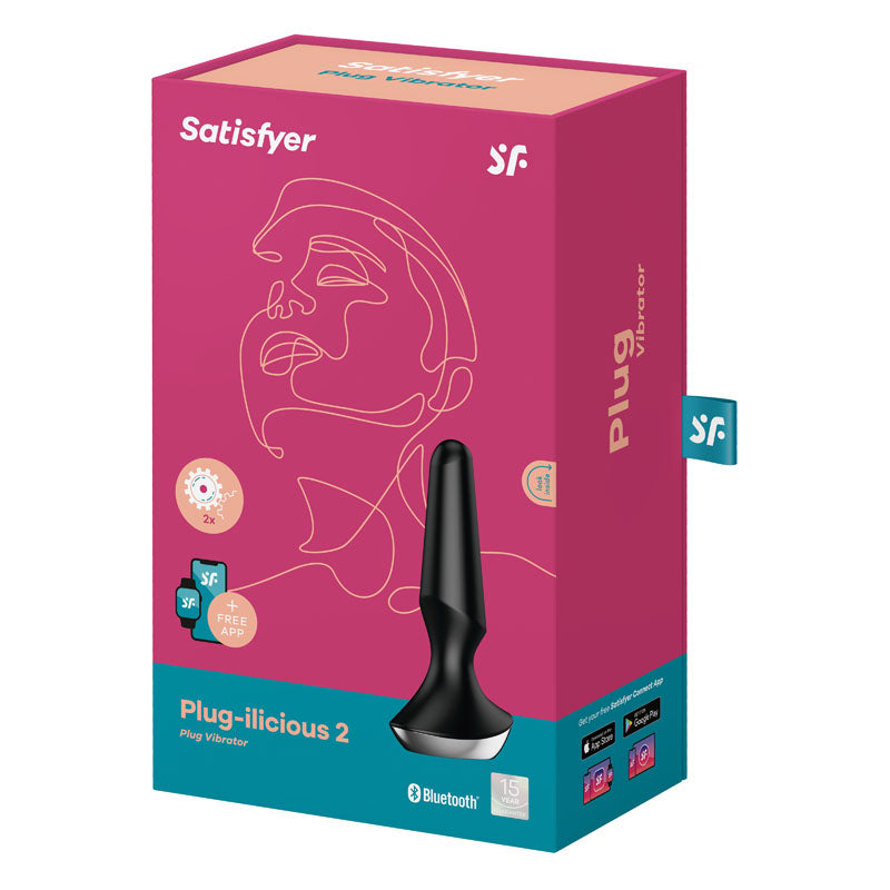 Satisfyer Plug-ilicious 2 | App-Controlled A-Hole Vibrator | Dual Motors | Waterproof | Body-Safe Silicone