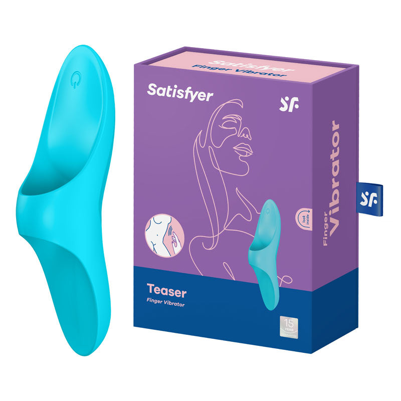 Satisfyer Teaser Finger Vibrator with Broad Tongue Feel Tip