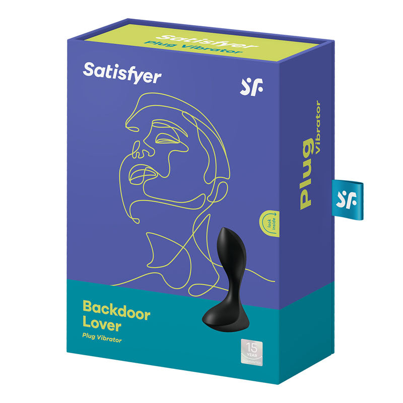 Satisfyer Backdoor Lover Black | Vibrating A-Hole Plug | 12 Vibrations Settings