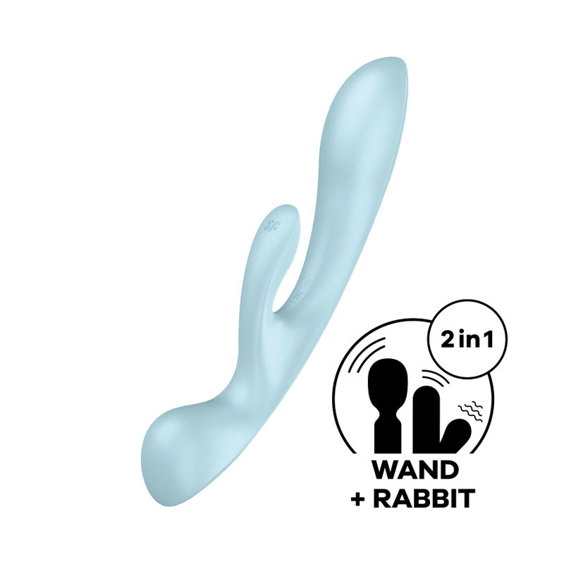 Satisfyer Triple Oh – 3-Motor Rabbit Vibrator & Massage Wand