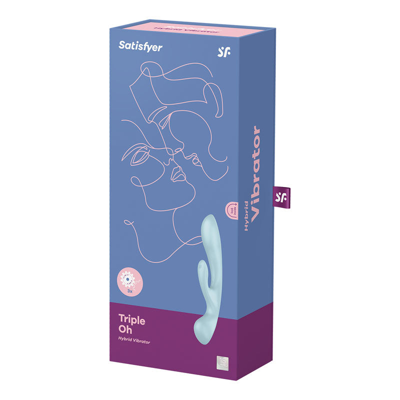Satisfyer Triple Oh – 3-Motor Rabbit Vibrator & Massage Wand