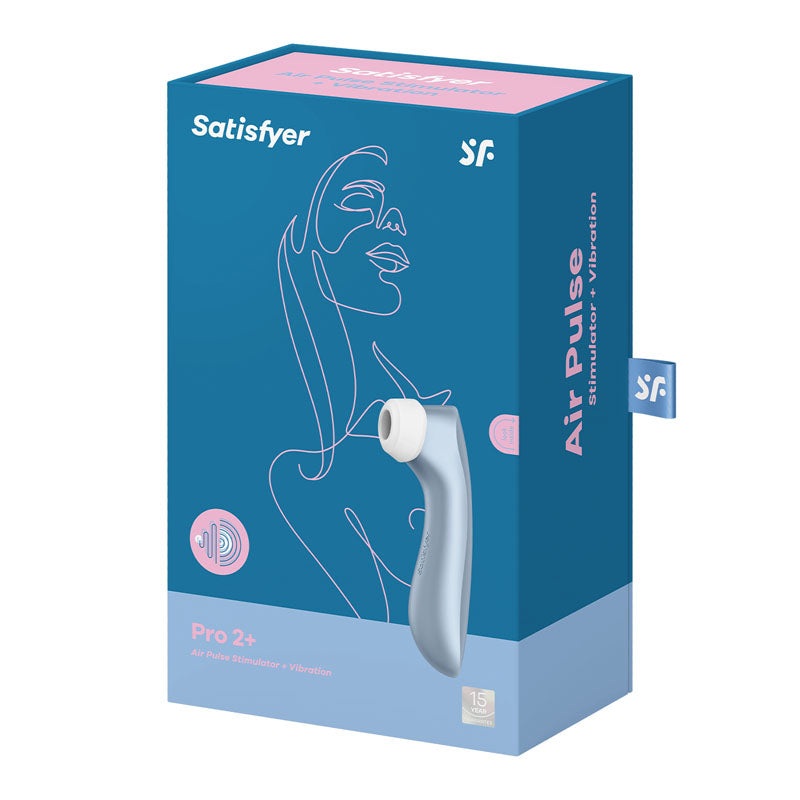 Satisfyer Pro 2+ Blue | Air Pulse + Vibration | Waterproof & Body-Safe Silicone