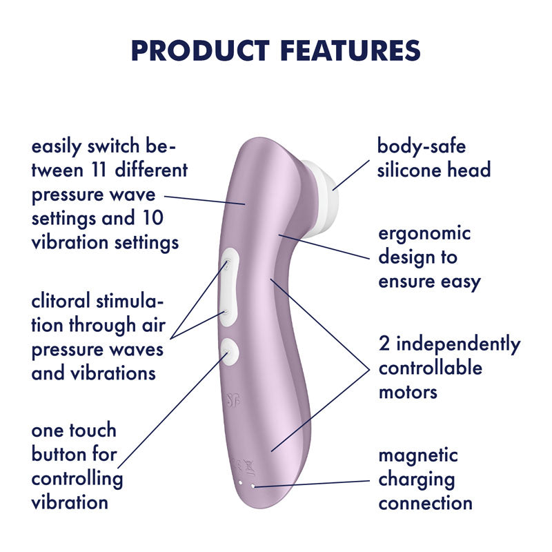 Satisfyer Pro 2+ Air Pulse + Vibration (Purple)