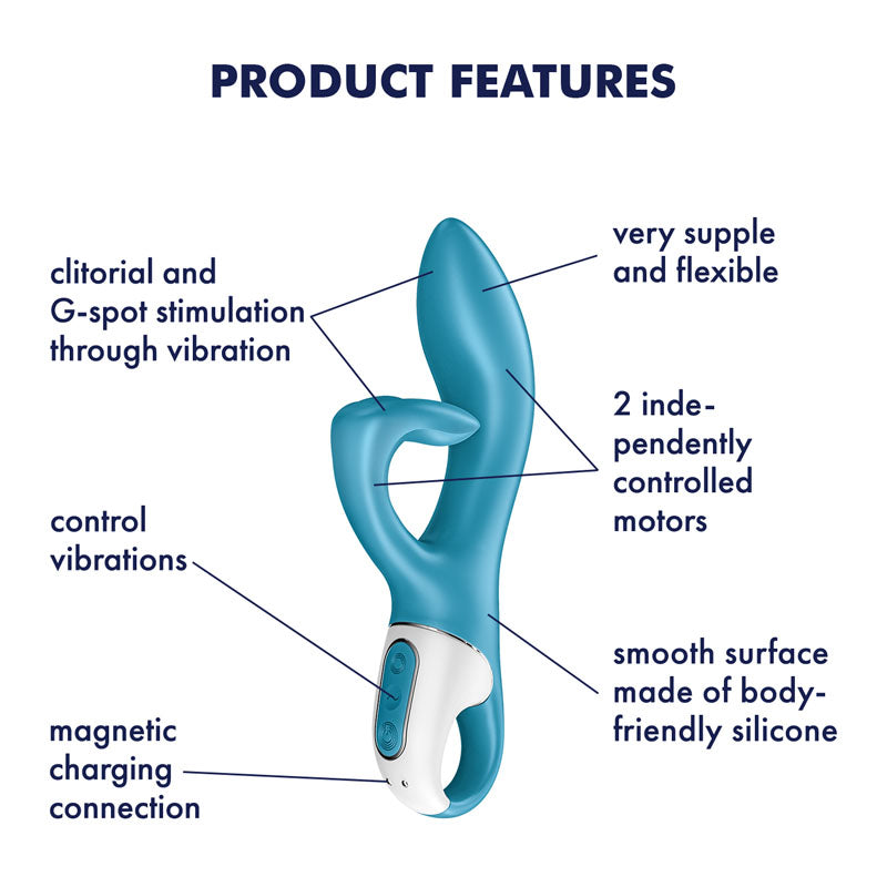 Satisfyer Embrace Me – Flexible G-Spot & Clitoral Vibrator (Blue)