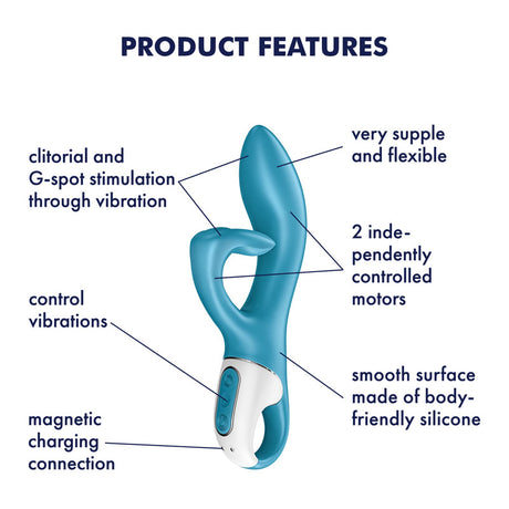 Satisfyer Embrace Me – Flexible G-Spot & Clitoral Vibrator (Blue)