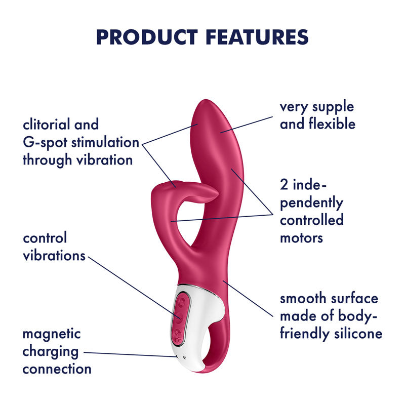 Satisfyer Embrace Me – Flexible G-Spot & Clitoral Vibrator (Red)