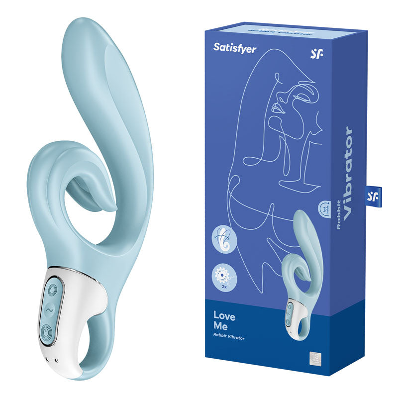 Satisfyer Love Me – Flexible G-Spot & Rabbit Vibrator (Blue)