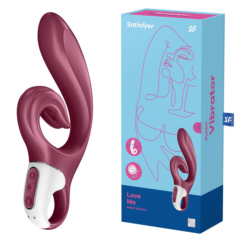 Satisfyer Love Me – Flexible G-Spot & Rabbit Vibrator (Red)