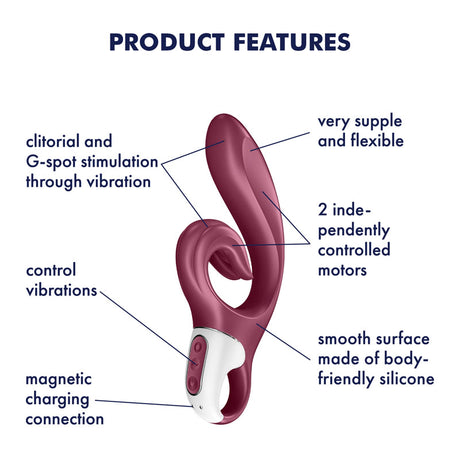 Satisfyer Love Me – Flexible G-Spot & Rabbit Vibrator (Red)