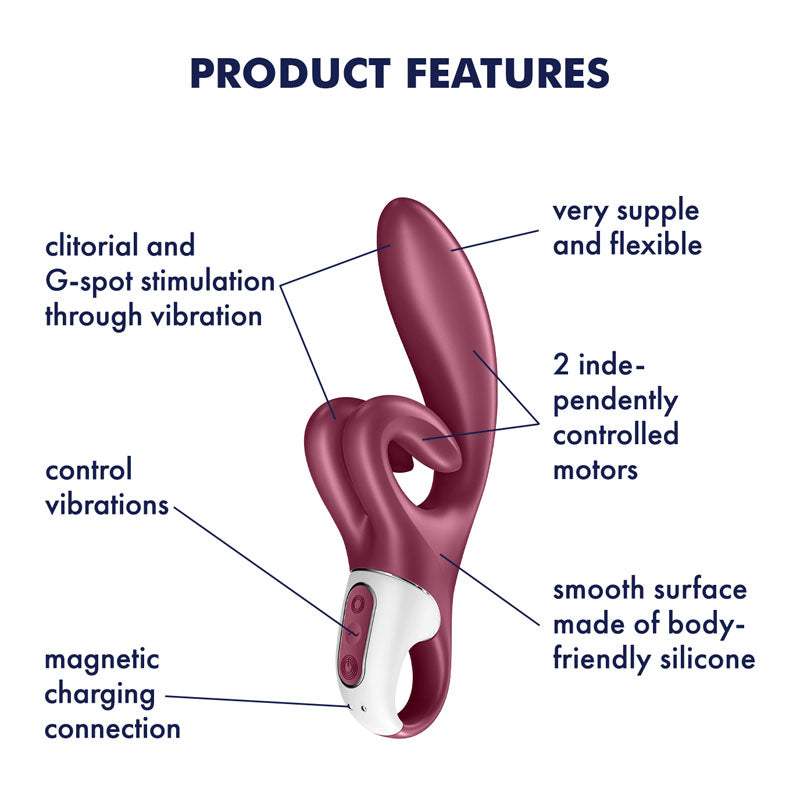 Satisfyer Touch Me – G-Spot and Rabbit Vibrator with 3 Motors (Red)
