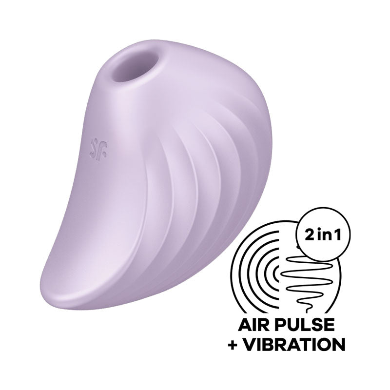 Satisfyer Pearl Diver Violet | Air Pulse + Vibration | 11 Pressure & 12 Vibration Settings | Waterproof
