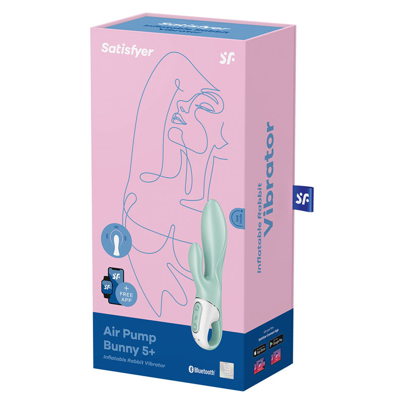 Satisfyer Air Pump Bunny 5 | Inflatable & App-Controlled | Dual Stimulation