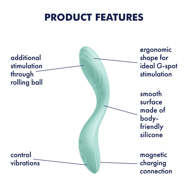 Satisfyer Rrrolling Pleasure – G-Spot Vibrator with Rolling Ball (Mint)