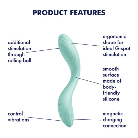 Satisfyer Rrrolling Pleasure – G-Spot Vibrator with Rolling Ball (Mint)