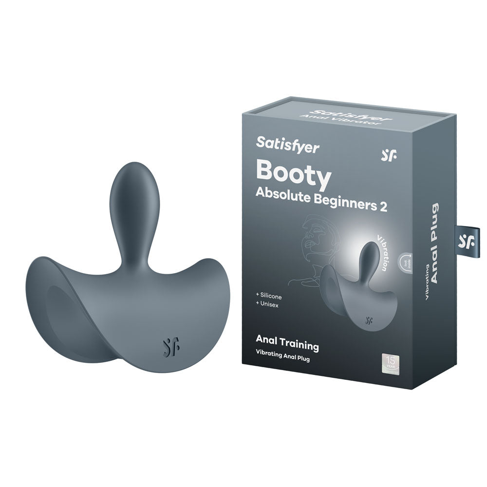 Satisfyer Booty Absolute Beginners 2 | Slim, Teardrop Plug | 12 Vibrations | Body-Safe Silicone