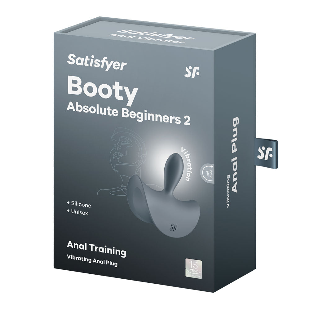 Satisfyer Booty Absolute Beginners 2 | Slim, Teardrop Plug | 12 Vibrations | Body-Safe Silicone
