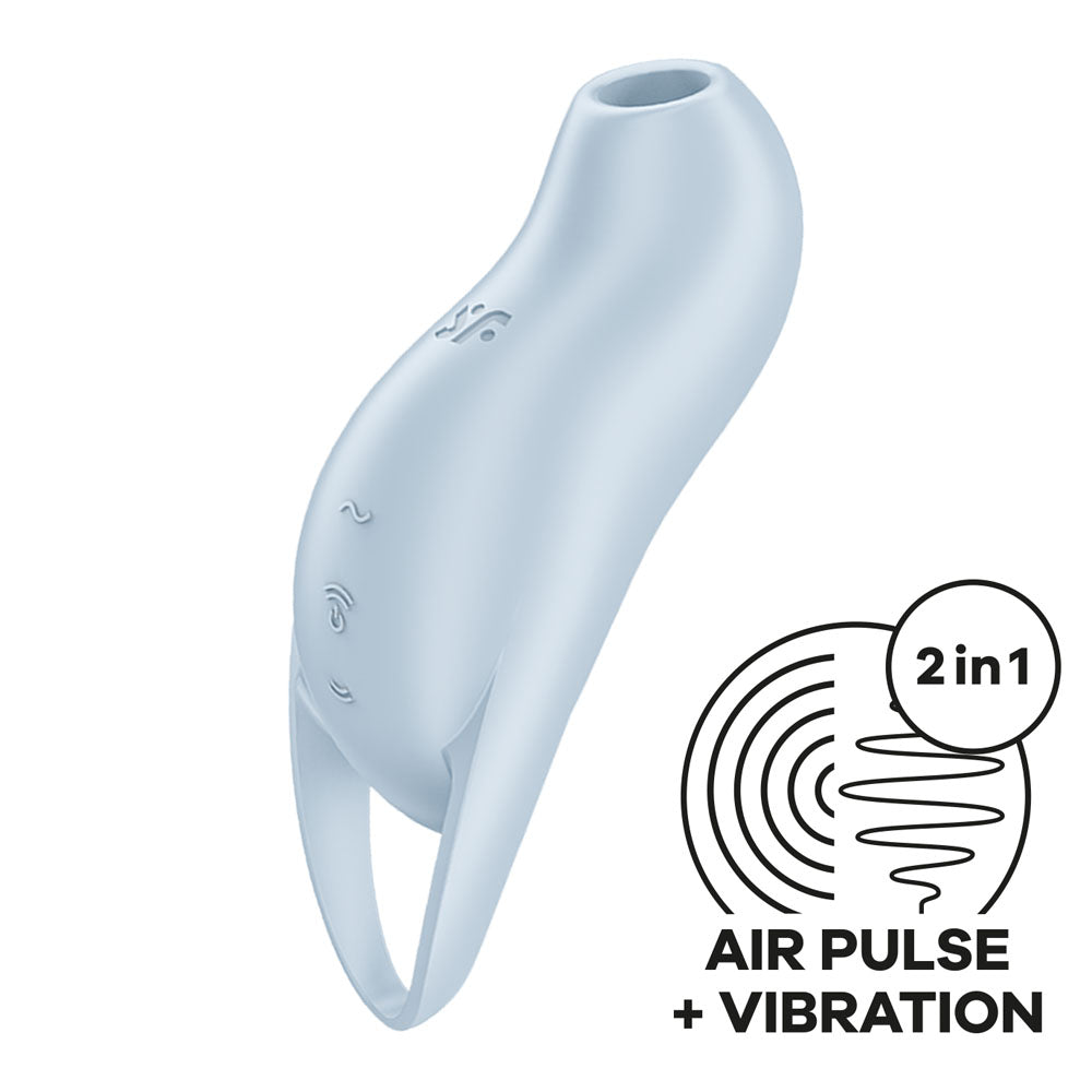 Satisfyer Pocket Pro 1 Blue | 11 Intensities & 12 Vibration Settings | Compact & Waterproof