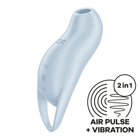 Satisfyer Pocket Pro 1 Blue | 11 Intensities & 12 Vibration Settings | Compact & Waterproof