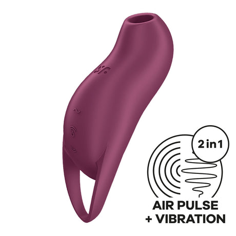 Satisfyer Pocket Pro 1 Red | 11 Intensities & 12 Vibration Settings | Compact & Waterproof