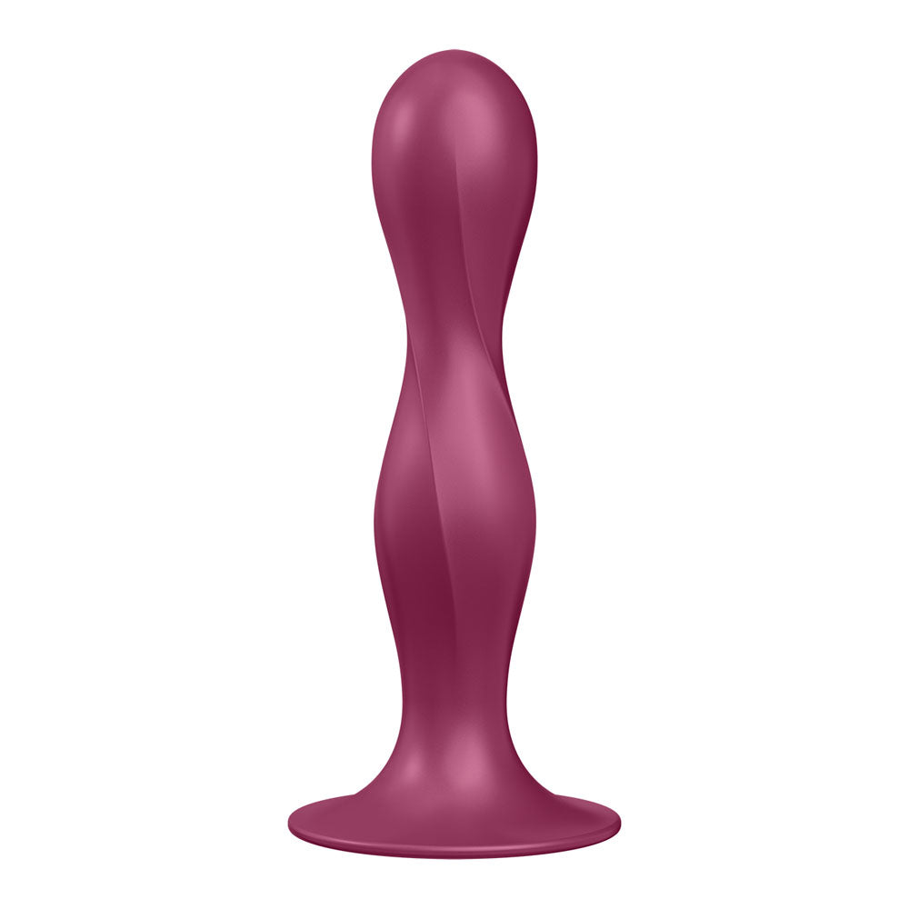Satisfyer Double Ball-R Red | Weighted Plug with Suction Base | Waterproof | Soft Silicone