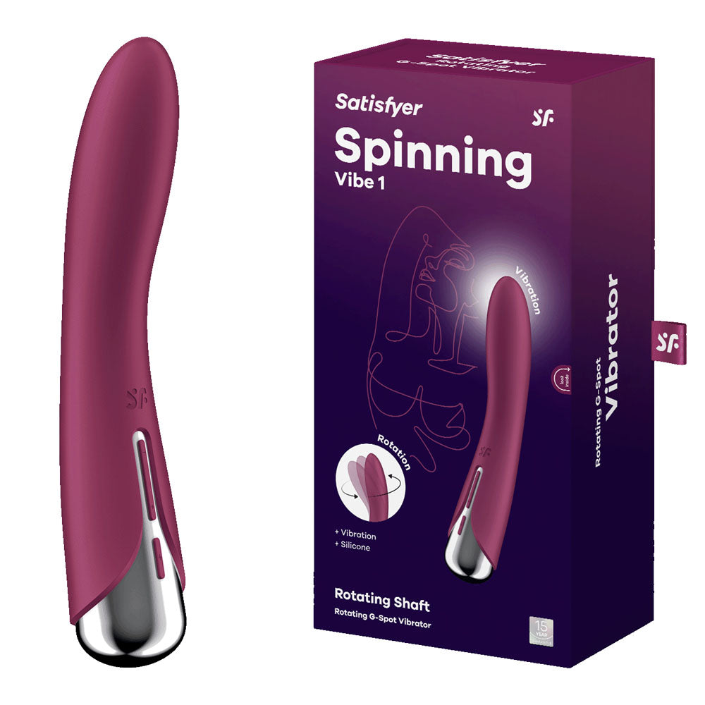 Satisfyer Spinning Vibe 1 – Rotating & G-Spot Vibrator (Red)