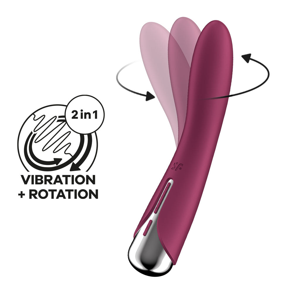 Satisfyer Spinning Vibe 1 – Rotating & G-Spot Vibrator (Red)
