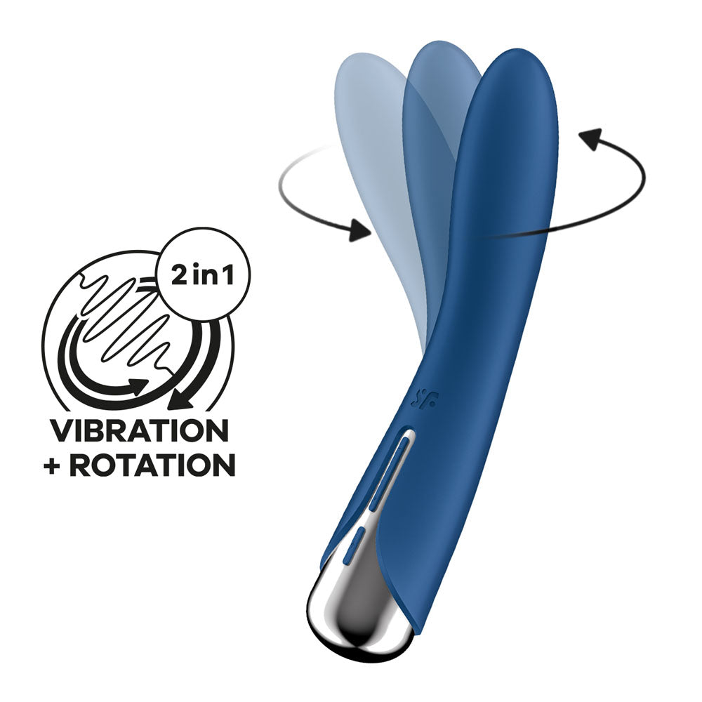 Satisfyer Spinning Vibe 1 – Rotating G-Spot Vibrator (Blue)