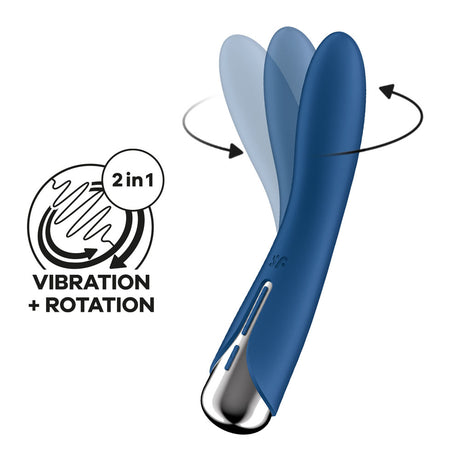 Satisfyer Spinning Vibe 1 – Rotating G-Spot Vibrator (Blue)