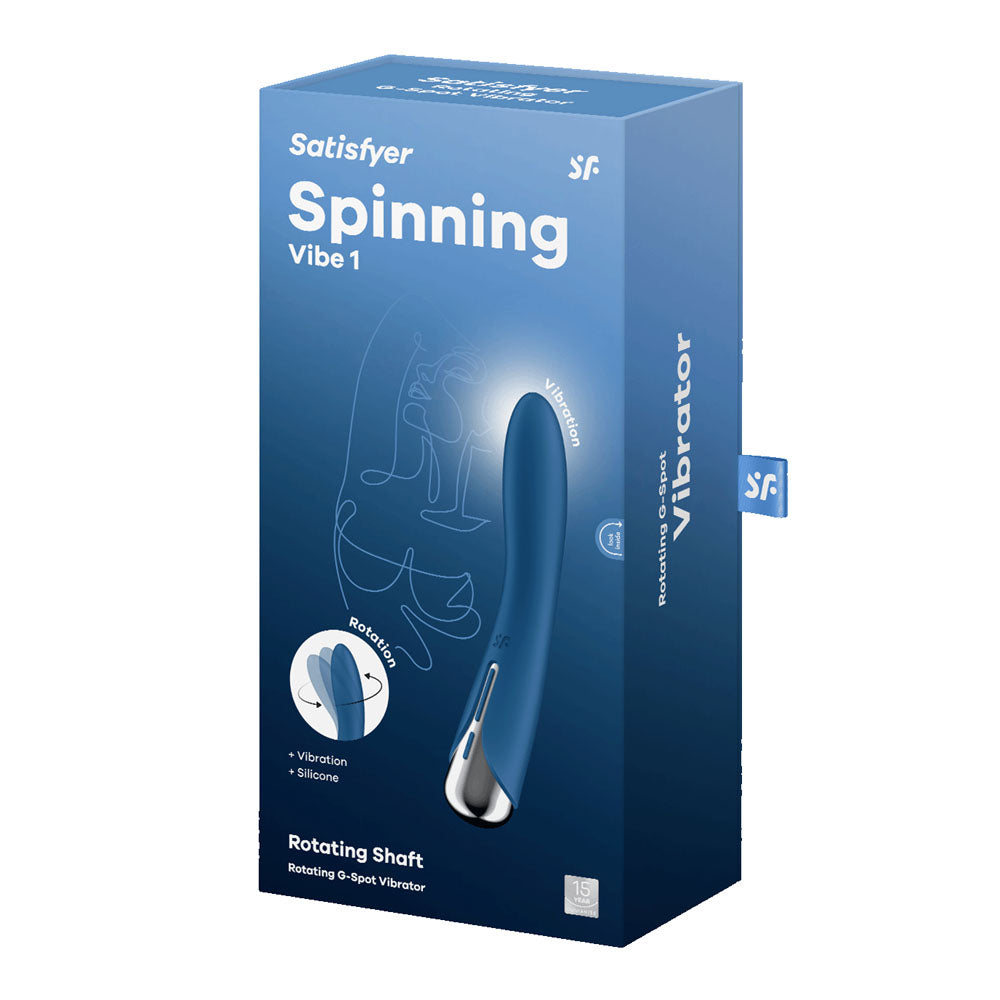 Satisfyer Spinning Vibe 1 – Rotating G-Spot Vibrator (Blue)