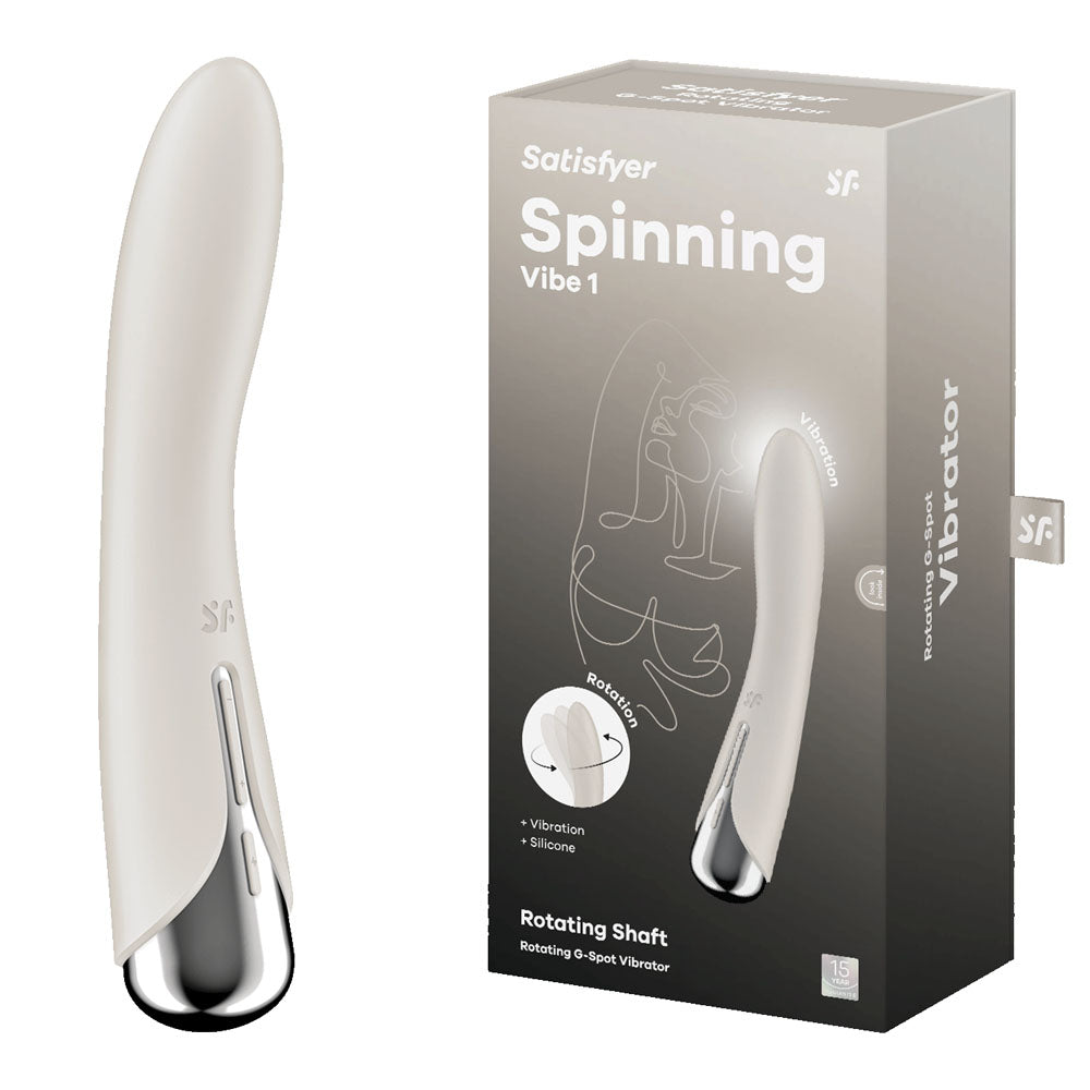 Satisfyer Spinning Vibe 1 – Rotating G-Spot Vibrator (Biege)