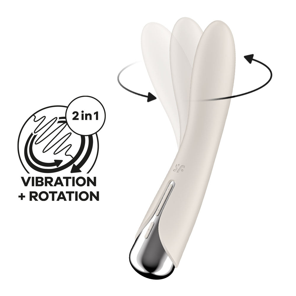 Satisfyer Spinning Vibe 1 – Rotating G-Spot Vibrator (Biege)