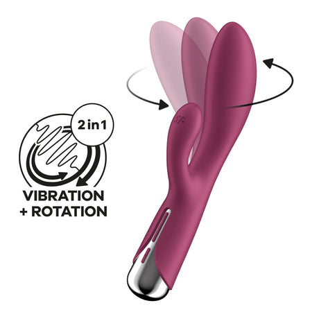 Satisfyer Spinning Rabbit 1 – Rotating Rabbit Vibrator (Red)