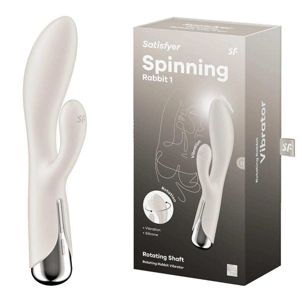 Satisfyer Spinning Rabbit 1 – Rotating Rabbit Vibrator (Beige)