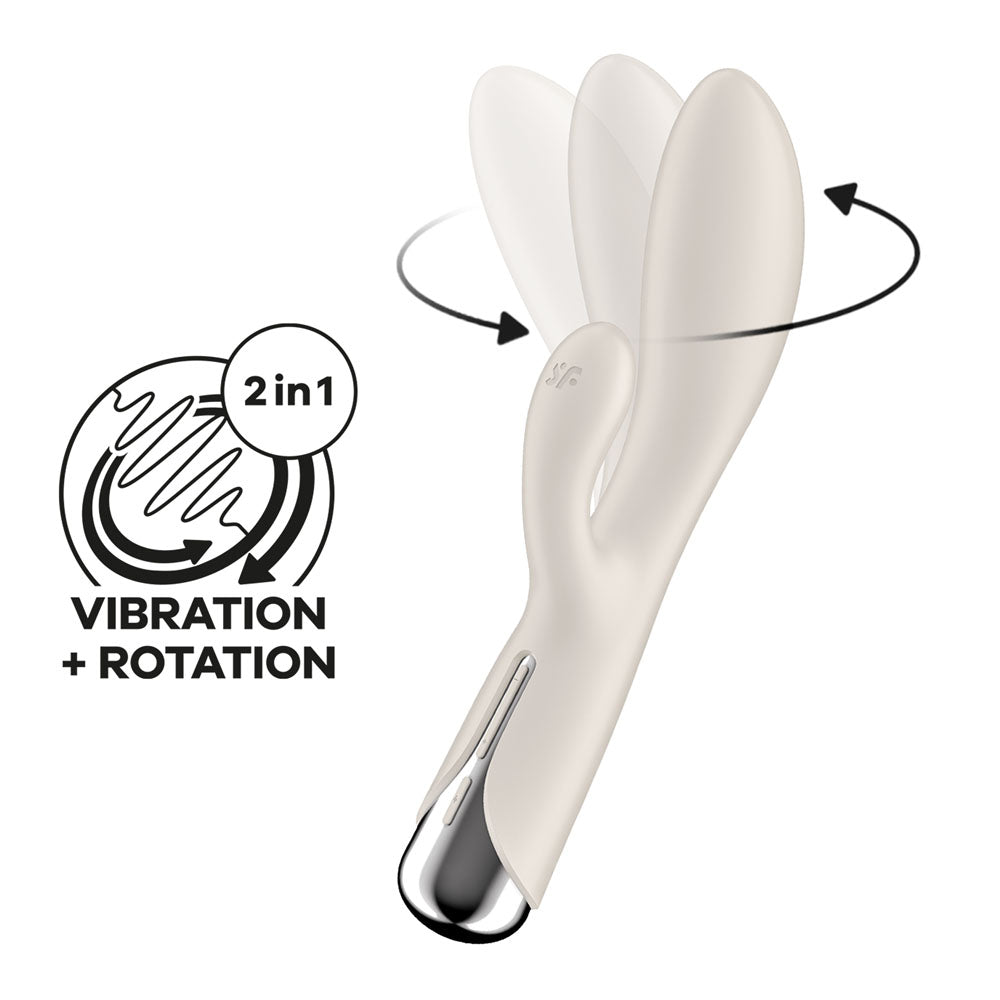 Satisfyer Spinning Rabbit 1 – Rotating Rabbit Vibrator (Beige)