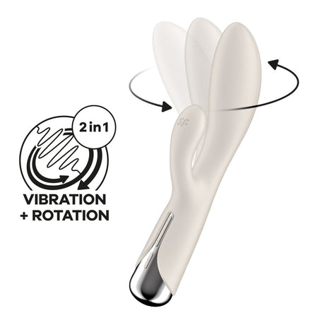 Satisfyer Spinning Rabbit 1 – Rotating Rabbit Vibrator (Beige)