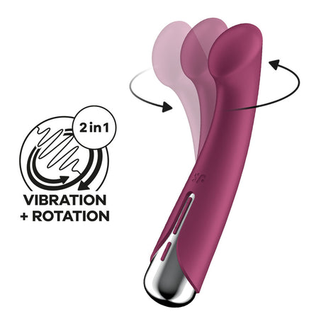 Satisfyer Spinning & Rotating G-Spot Vibrator (Red)