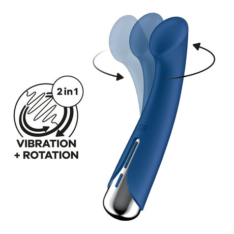 Satisfyer Spinning & Rotating G-Spot Vibrator (Blue)
