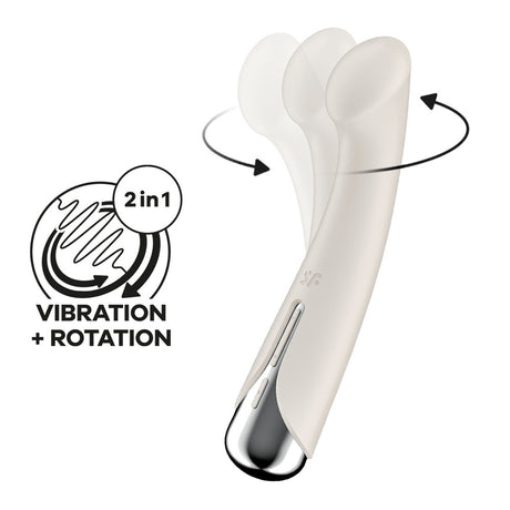 Satisfyer Spinning & Rotating G-Spot Vibrator (Beige)