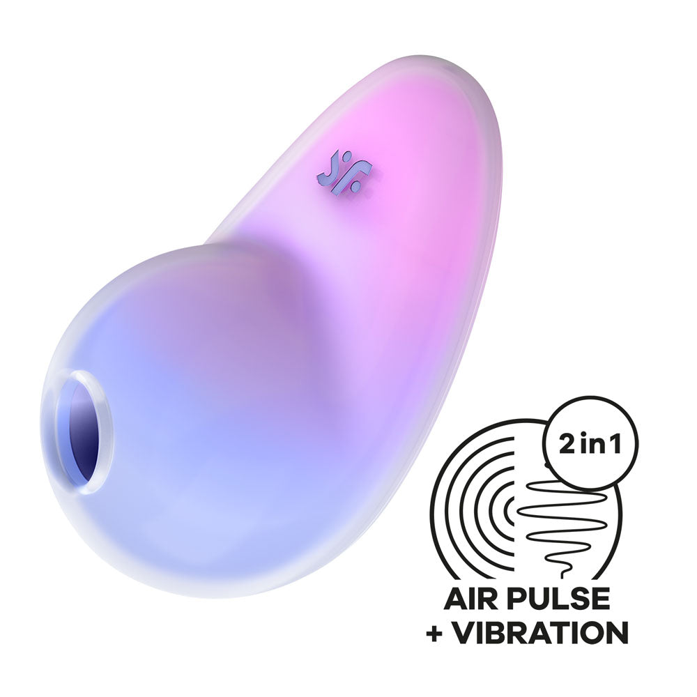 Satisfyer Pixie Dust Violet & Pink | Air Pulse + Vibration | 11 Intensities & 12 Vibrations | Waterproof