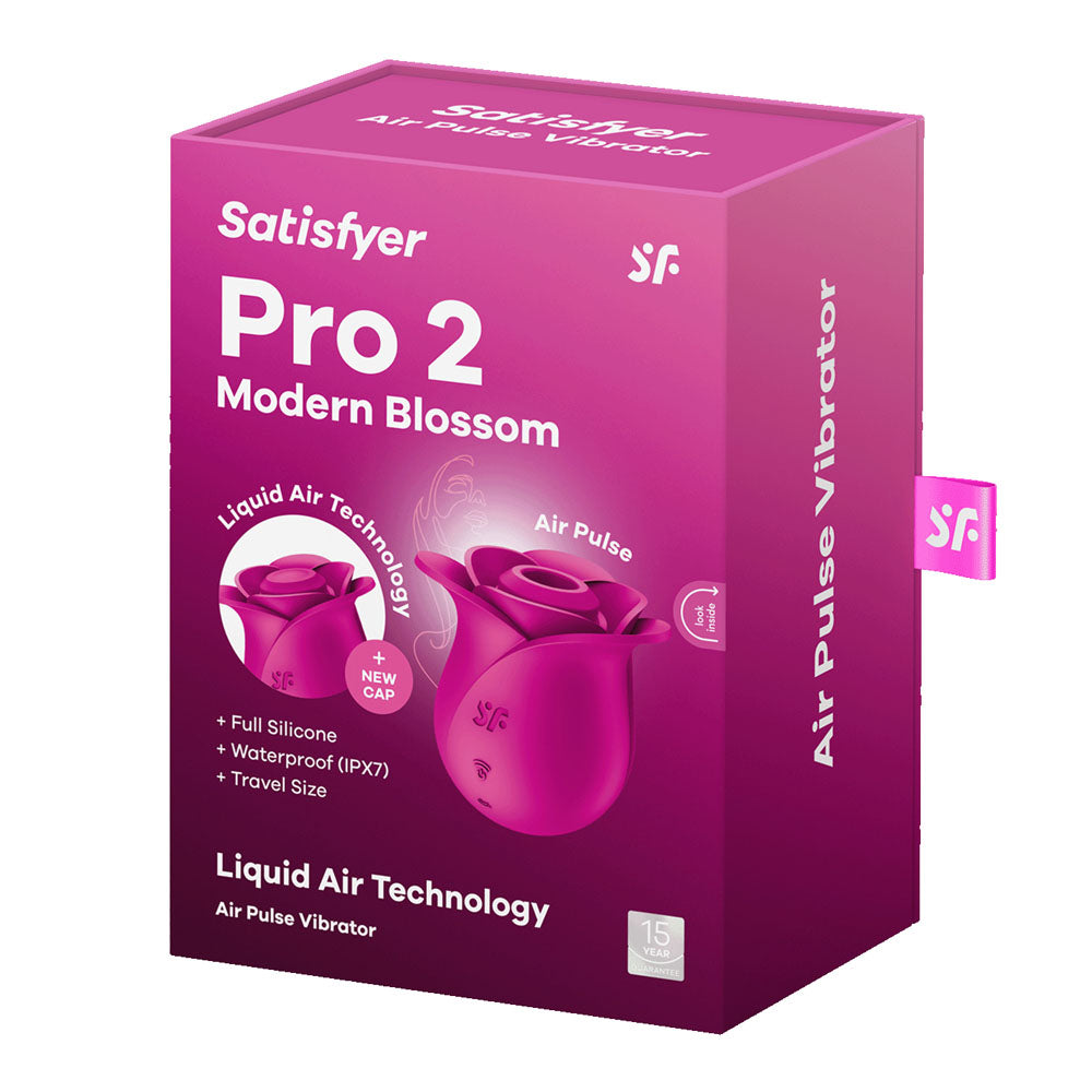 Satisfyer Pro 2 Modern Blossom Rose Vibrator - Air Pulse & Liquid Air Tech