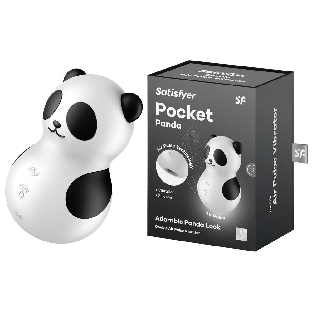 Satisfyer Pocket Panda | 11 Intensities & 12 Vibration Programs | Waterproof & Compact