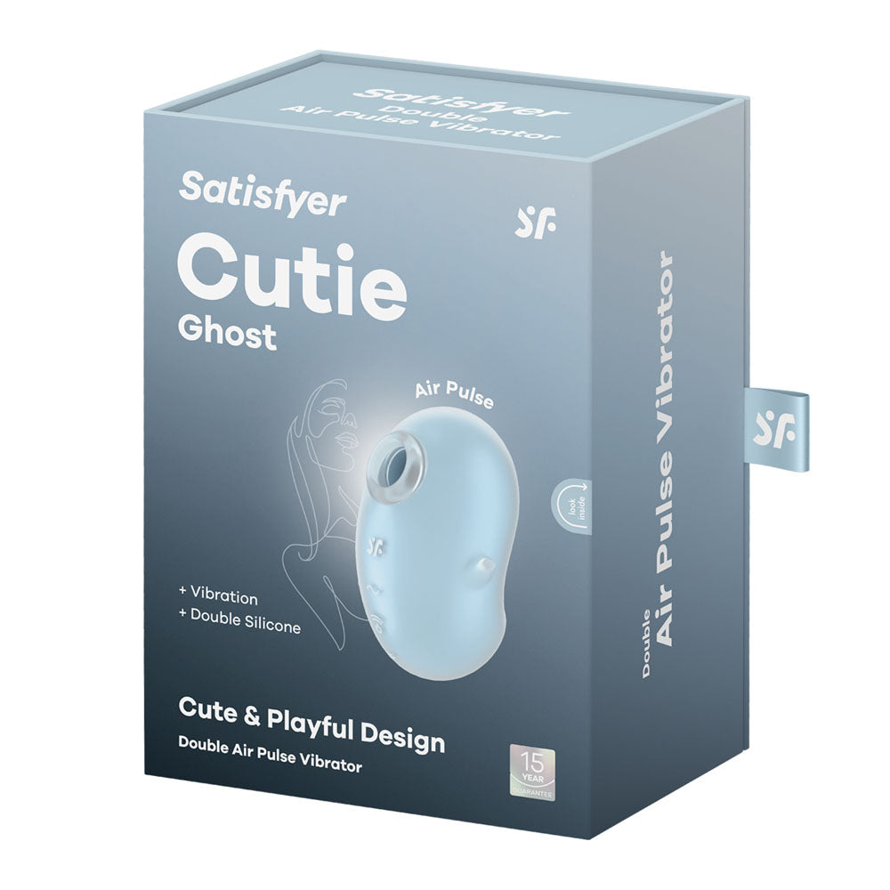 Satisfyer Cutie Ghost Blue | Air Pulse & Vibration | Soft Silicone | Compact & Waterproof